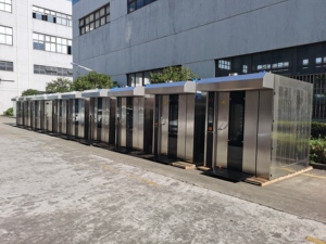 เตาอบลมร้อนแบบหมุนได้ 32 ถาด ใช้แก๊ส 380V แบบพกพา สำหรับร้านอาหาร พร้อมเตาอบสำหรับอบข้าวโพดและถั่วต่างๆ - Product Image 2