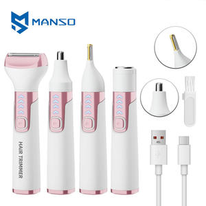 Nouveau rasoir électrique multifonctionnel pour femmes, type C, étanche, alimenté par USB, pour tout le corps, aisselles, <span class=keywords><strong>nez</strong></span>, <span class=keywords><strong>poils</strong></span> pubiens - Product Image 2