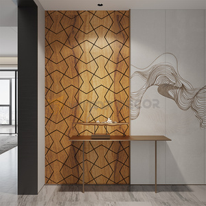 แผ่นไม้แผ่นผนังผลิตขึ้นอ<span class=keywords><strong>ย</strong></span>่างระมัดระวังแผ่นไม้ MDF พร้อมแผงอะคูสติกสัตว์เลี้ยงอ<span class=keywords><strong>ย</strong></span>่างยั่งยืนแผงอะคูสติก - Product Image 1