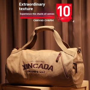 Sac de sport de formation personnalisé en gros, sac de sport à bandoulière, sac de voyage en toile de grande capacité, sac à main simple - Product Image 5
