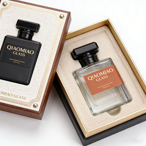 Botellas de Perfume Cuadradas de Vidrio de Lujo <span class=keywords><strong>al</strong></span> por Mayor, 30ml 50ml 100ml, Vacías, Negras, con Tapa de Rosca para Envasado de Cosméticos y Difusores - Product Image 3