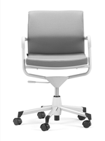 GS-1760A chaise de bureau ergonomique moderne salon en tissu doux PP pour poste de travail à domicile chaise pivotante en fer réglable pour appartement