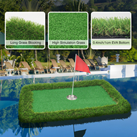 Nouveau design Ensemble de tapis d'entraînement avec balles flottantes Ensemble de golf vert tapis d'entraînement de golf tapis de frappe de golf de piscine
