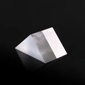 Prisma triangolare ad angolo retto trasparente di alta qualità per ottica