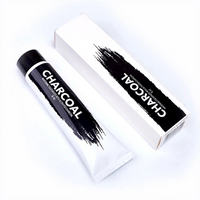 Dentifrice blanchissant, brosse à dents écologique, dentifrice en crème au charbon de bois format voyage pour blanchir les dents et nettoyer en profondeur