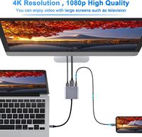 SYONG Hub USB-C 3 en 1 con Carga PD100W para USB 2.0 y USB 3.0, Compatible con Laptops Windows 8, 8.1, 10 (32/64 bits) y Mac OS 10.9 o Posteriores