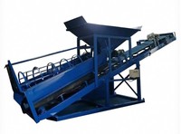 Crible rotatif à tambour motorisé et contrôlé par PLC, portable, pour le criblage de pierres, destiné aux mines d'or de petite et moyenne taille