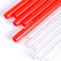 Pailles en plastique transparentes colorées à embout plat et incliné, de qualité alimentaire, jetables, pour usine