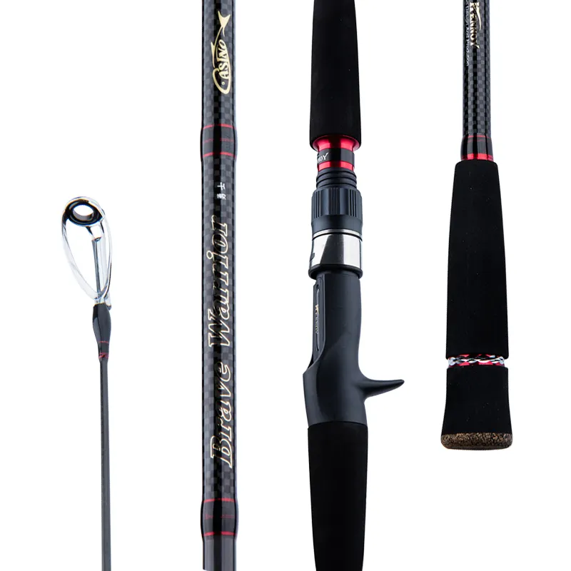 Kualitas Tinggi Serat Karbon 1.8M-2.7M Berat Perahu Pancing Trolling Fishing Rod Saltwater Besar Permainan Laut Fishing Rod