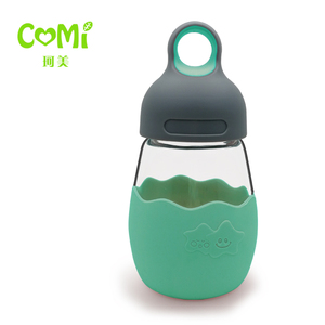 Bouteille d'eau en verre sans BPA, pour enfants, avec couvercle en Silicone, ml - Product Image 3