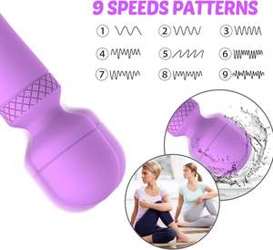 Masajeador de varita AV para mujer, vibrador sexual recargable de mano con 7 modos de vibración, cabeza de silicona suave para placer íntimo - Product Image 4