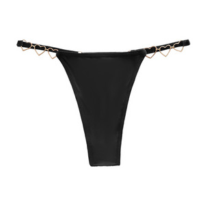 Tanga Sexy para mujer, nueva reina de la pala, decoración de amor, entrepierna de algodón, ropa interior de tiro bajo, novia, <span class=keywords><strong>esposa</strong></span>, amor, Tanga libre y divertida - Product Image 4