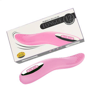 Caja personalizada <span class=keywords><strong>gratis</strong></span>-proveedor Chino fuerte vibración orgasmo silicona rotación giratoria lengua de silicona juguete sexual vibrador - Product Image 4