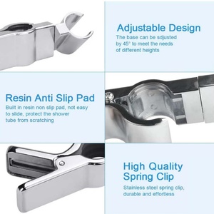 Shower Head Holder 45° Rotation Adjustable Shower Head <b>Bracket</b> Universal 18-25mm Shower Head Rail Holder <b>Bracket</b> Replacement - Product Image 4