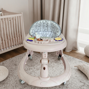 2025 Yeni Anti-O-Bacak Çok Fonksiyonlu Katlanabilir Bebek Yürüteci Plastik Çerçeveli 20KG Taşıma Kapasiteli 6-18 Aylık Bebekler İçin - Product Image 5