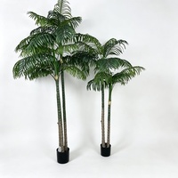 Neue Künstliche Areca-Triandra-Bäume, Künstliche Pflanzen, Künstliche Bäume, Grünpflanzen im Topf für Hotel, Zuhause, Café