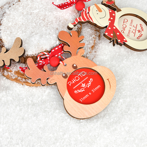 Custom Personalized Eco-Friendly Laser-Cut House Shape Christmas <b>Tree</b> <b>Ornaments</b> Wooden Crafts DIY Hanging Signs Factory - Product Image 4