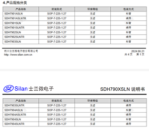 Silans SDH7903SLNTR SOP-7-225-1.27 Package IC de pilote d'éclairage LED non isolé avec PFC élevé intégré - Product Image 3