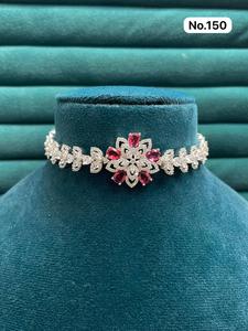Collar de Diseño Chapado en Oro con Circonitas y Piedras, con Juego de Aretes a Juego, Joyería Elegante para Mujer, para Bodas y Fiestas - Product Image 6