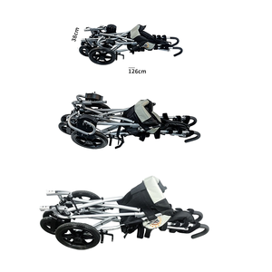 Fauteuil roulant manuel adulte à double usage, dossier haut, en alliage d'aluminium, pliable, assis-decouché, caractéristiques Crystal Mate <span class=keywords><strong>JBL</strong></span>-ET985ET CE - Product Image 2