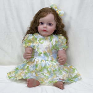 Muñeca Reborn de Pelo Largo, Muñeca de Vinilo de Simulación, Juguete de Compañía para Niñas, Regalo para Niñas, Venta al por Mayor - Product Image 1
