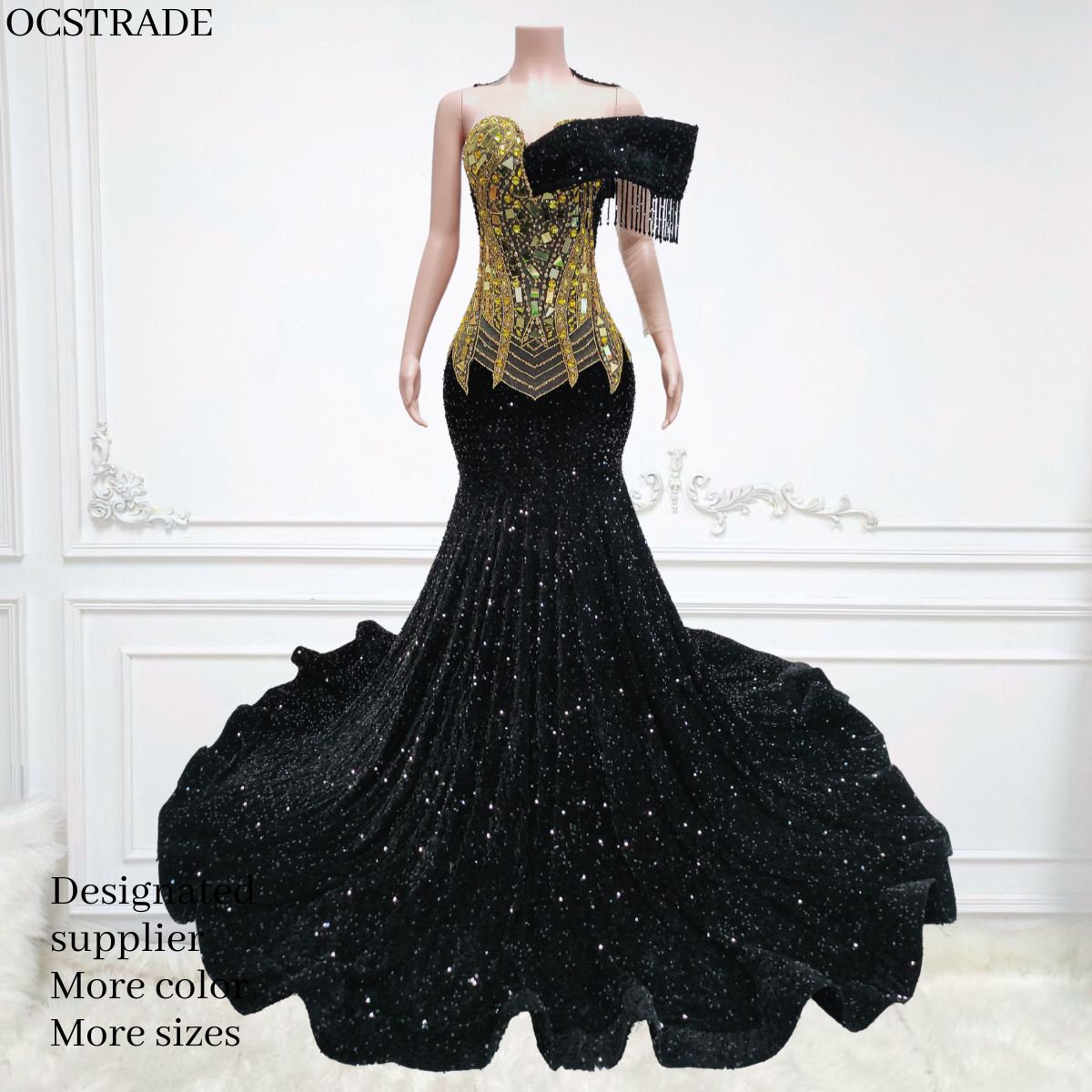 Black and Gold Formal Dresses - Elegant Women's Wear