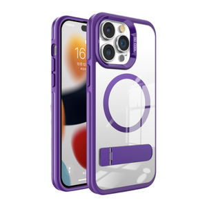 Listo para enviar funda protectora magnética de carga inalámbrica de lujo con soporte de Metal para <span class=keywords><strong>iPhone</strong></span> 16 15 <span class=keywords><strong>14</strong></span> <span class=keywords><strong>13</strong></span> 12 11 - Product Image 4