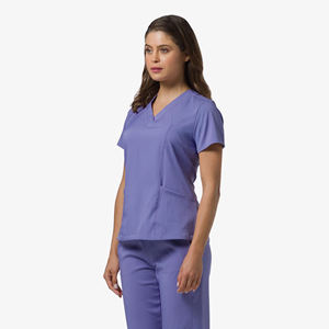 Chemise de travail extensible de couleur foncée à la mode Bestex, hauts de travail personnalisés avec logo, <span class=keywords><strong>blouse</strong></span> médicale, uniforme clinique dentaire - Product Image 3