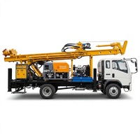 WMC500 Foreuse de puits montée sur camion à entraînement hydraulique, système double air et boue, personnalisable pour l'exploitation minière