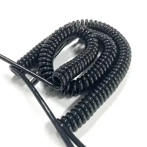 5 Core 7 Pin 24V Veerkabel 19X25 M Elektrische Kabel 2.5 Mm Pvc/Plastic Spiraalkabel