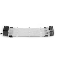 Cables de Extensión para PSU con Funda ARGB Direccionable de 5V y 3 Pines, Precio de Fábrica, para Sincronización con Placa Base y GPU de 24 Pines y 8 Pines