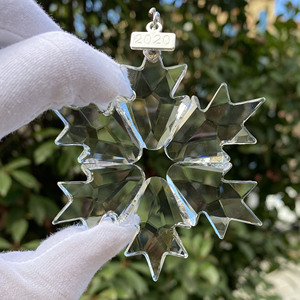 K9 <b>Crystal</b> Snowflake Pendant for Christmas Ornament Hanging Car Decor - Product Image 3