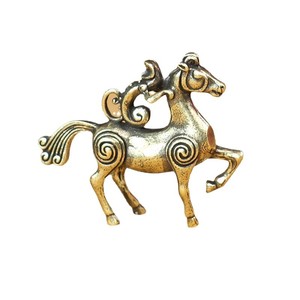 Nueva colección de adornos de metal macizo estilo chino de la marca KI Tengqiao, figuras de caballos antiguos, mascotas de té para escritorio - Product Image 5