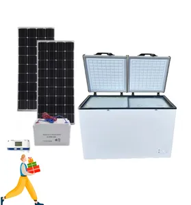 R134a congelatore a cassapanca solare da 358 litri grande capacità