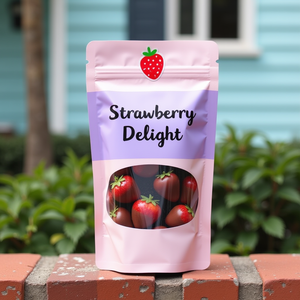 Bolsa Doypack Personalizada con Logotipo Impreso para Envasado de Alimentos, Frutos Secos, con Cierre Hermético, de Aluminio y Plástico, a Prueba de Olores - Product Image 1