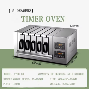 Vente directe d'usine Type de tiroir Four Barbecue Grill Minuterie à température constante Barbecue Grill Centre commercial Barbecue d'intérieur <span class=keywords><strong>Dr</strong></span> - Product Image 3