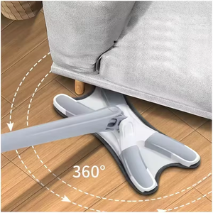 Mopa Plana Tipo X para <span class=keywords><strong>Limpieza</strong></span> de Suelos con Escurridor de Agua y Lavado sin Manos, <span class=keywords><strong>Precio</strong></span> Mayorista de Fábrica - Product Image 6