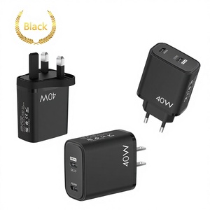 40W Mobile Phone Charger EU US UK Plug Type C Phone Charge for Android Super Fast Charging for Samsung/Xiaomi/Huawei