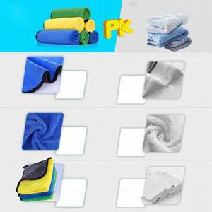Customized Quick-Dry Microfiber <b>Car</b> Wash Towel Soft Dual Sides Woven Square Multi-Color Plush for Home Use - Product Image 4