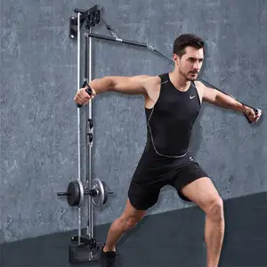 Groothandel Wall Mounted Lat Pull Down Machine Lage Rij Kabel Fitness Oefening Body Workout Krachttraining Machine Voor Home Gym