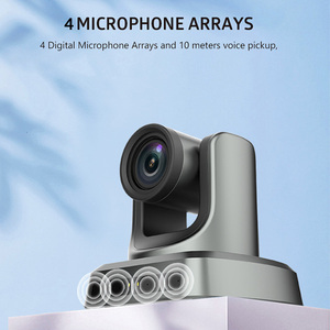 Cámara PTZ 4K con Seguimiento por Voz, Seguimiento Automático por IA, 4 Micrófonos con Alcance de 10m, PoE+ USB3.0 para Conferencias MC500V, Captura de Resolución 4K - Product Image 4