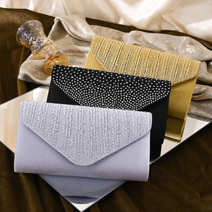 Bolso de noche de diseñador con diamantes para mujer, bolso de mano con decoración de diamantes de imitación, bolsos elegantes nuevos para mujer, bolsos de moda para fiesta y vestido de boda - Product Image 1