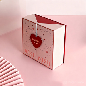 Haute <span class=keywords><strong>qualité</strong></span> commerciale UV avantage estampage à chaud Logo feuille Double ouverture boîte-cadeau matériaux recyclés pour la stratification mate - Product Image 5