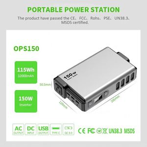 12V 110v220V 150W <b>Mobile</b> Phone Outdoor <b>Mobile</b> Battery Pack Supply Lithium Portable Power Station - Product Image 3