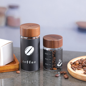 Top-xếp hạng 60ml/120ml thủy tinh jara cho Brazil thực phẩm lưu trữ & <span class=keywords><strong>container</strong></span> tre có nắp đậy cho màu xanh lá cây hạt cà phê sữa dầu ô liu bé thực phẩm - Product Image 5