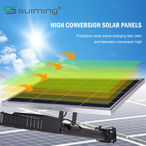 Đèn đường năng lượng mặt trời <span class=keywords><strong>LED</strong></span> ngoài trời chống nước IP65 tiết kiệm năng lượng 100W 200W 300W - Product Image 4