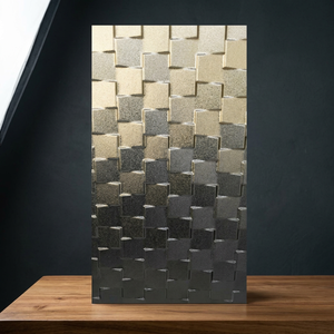 Carreaux muraux décoratifs de luxe pour designers d'intérieur de Morbi, en céramique numérique or et argent, 300x600mm - Product Image 6