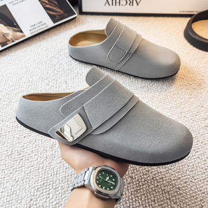 Chaussures plates décontractées d'été pour hommes et femmes, style nouveau, à bout ouvert, avec fermeture <span class=keywords><strong>Velcro</strong></span> intégrée, type mule, pour couple - Product Image 2