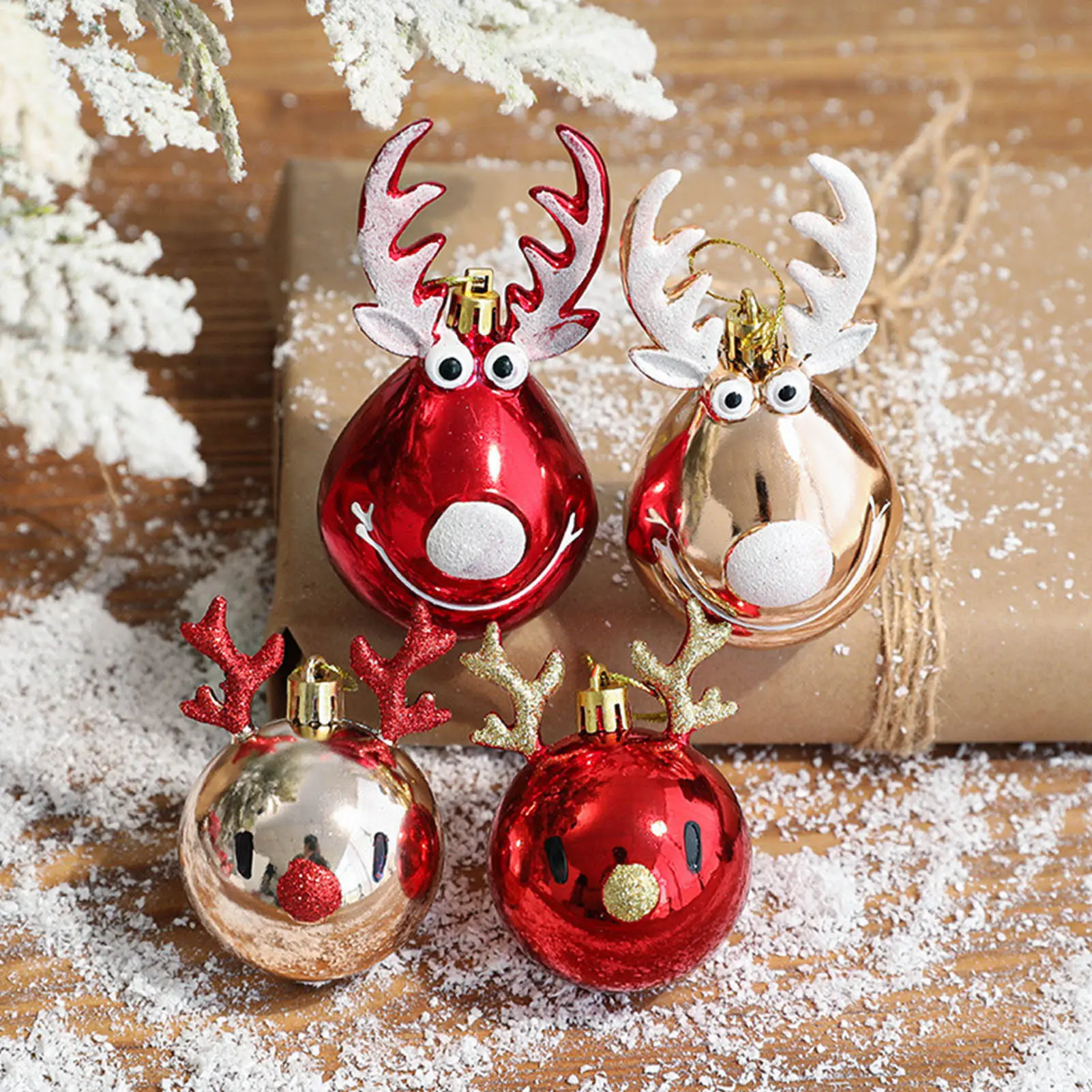 Exquisite Cheap Handmade Reindeer Christmas Tree Ornaments Xmas Deer Decorations Ornaments