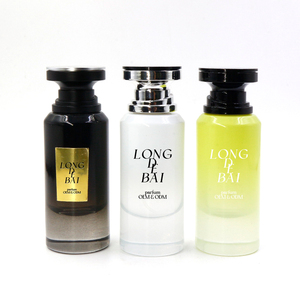Factory Luxury Custom Clear 55ml Round Crimp Gradient Color Glass Perfume <b>Bottle</b> With Packing <b>Box</b> - Product Image 4